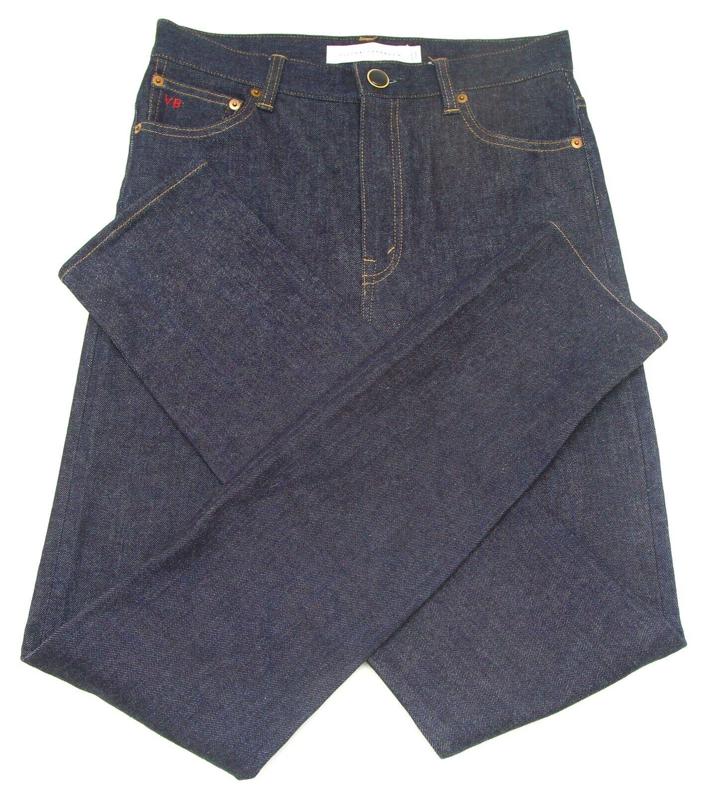 VICTORIA BECKHAM Jeans Denim Dunkel gewaschenes Skinny Bein hochgeschnitten Gr. 27 im Zustand „Hervorragend“ im Angebot in Hollywood, FL