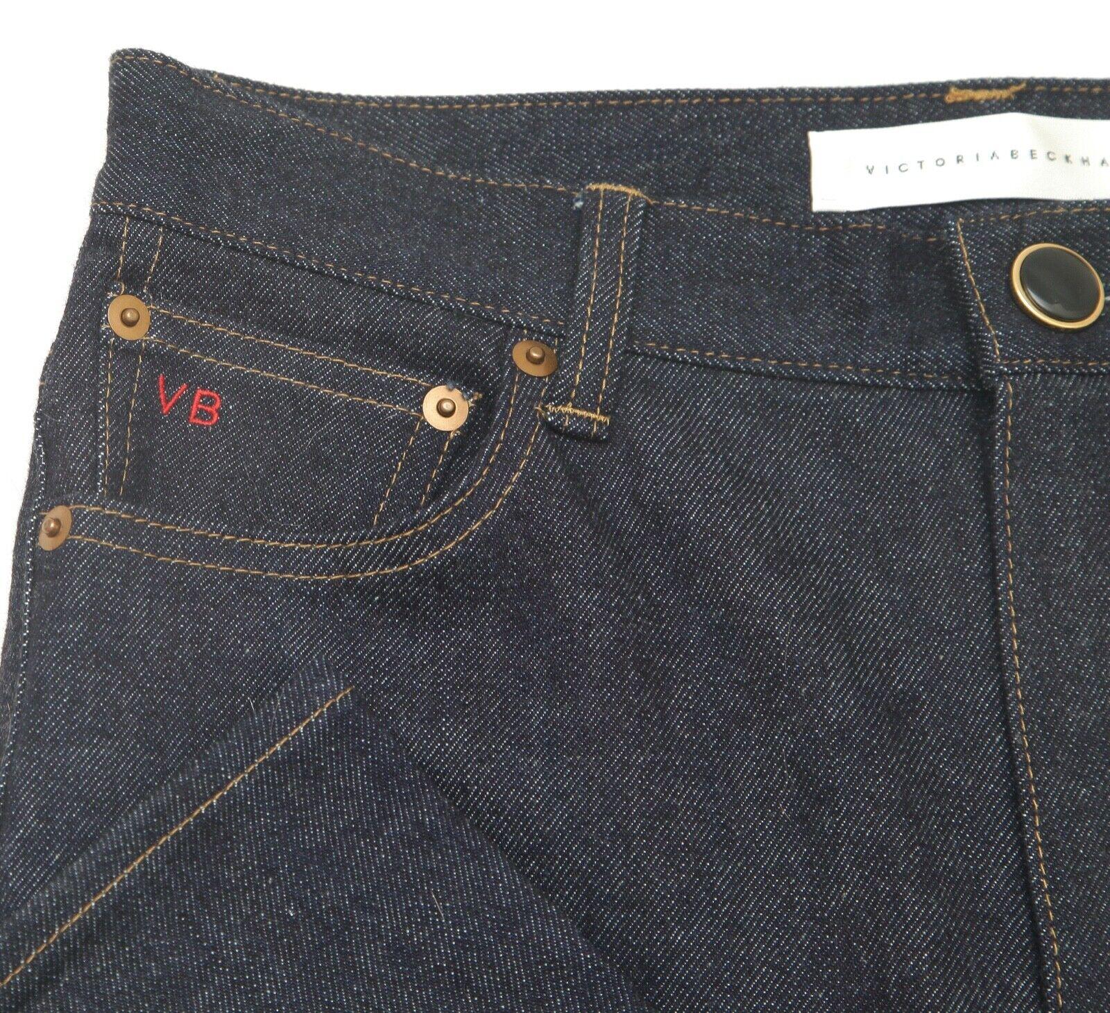 VICTORIA BECKHAM Jeans Denim Dunkel gewaschenes Skinny Bein hochgeschnitten Gr. 27 Damen im Angebot