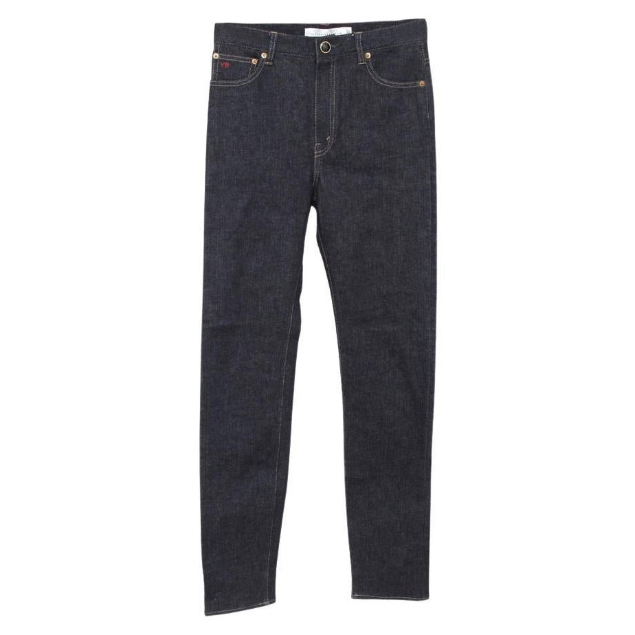 VICTORIA BECKHAM Jeans Denim Dark Wash Skinny Leg High Rise Sz 27 For Sale
