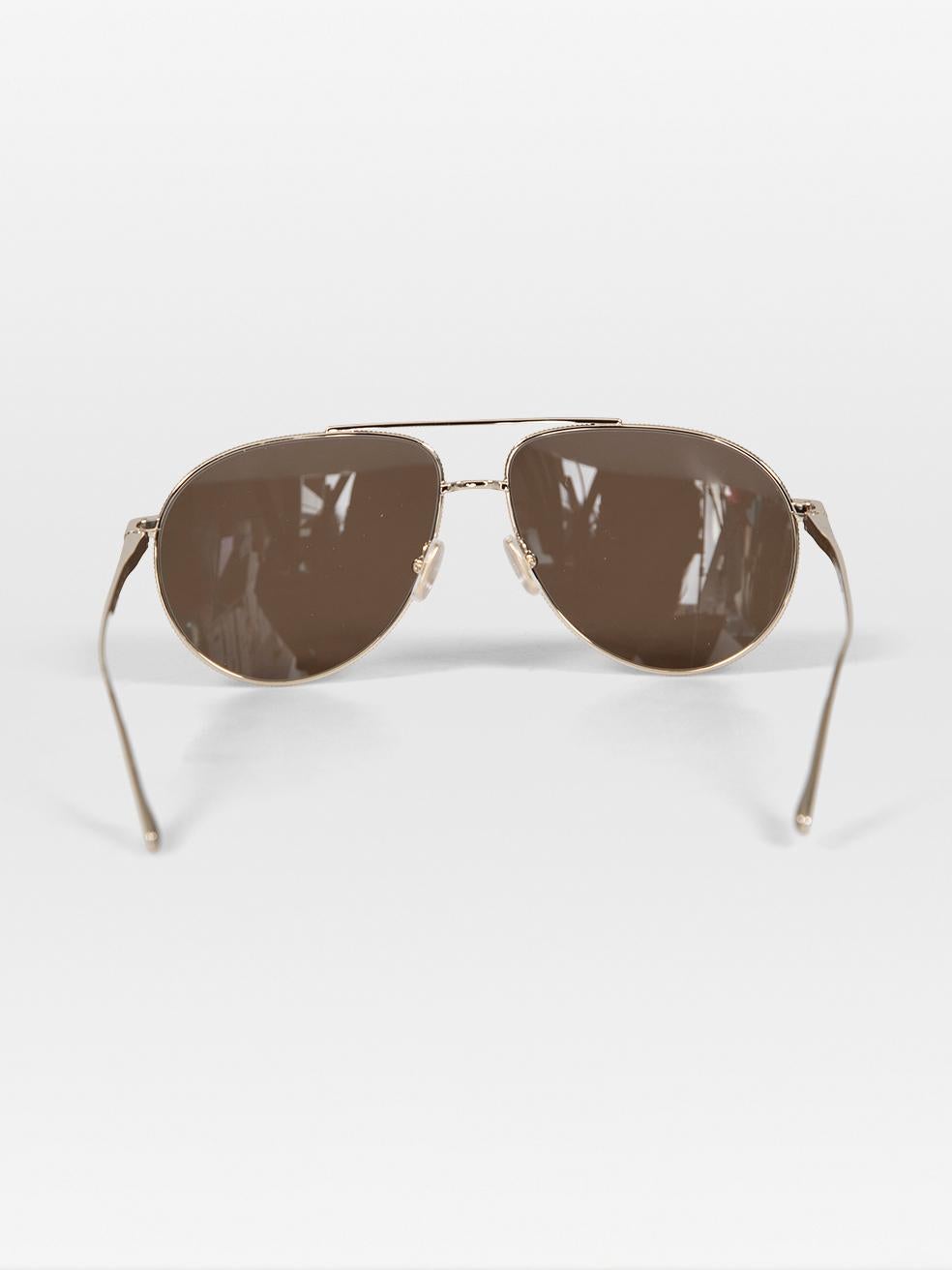 Victoria Beckham Khaki Aviator Frame Tinted Sunglasses In condizioni Nuovo in vendita a London, GB
