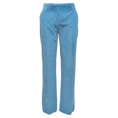 Victoria Beckham Hellblaue Kordhosen