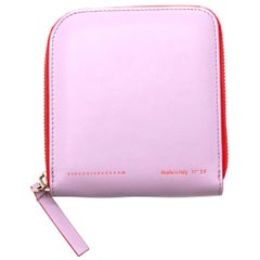 Victoria Beckham Lilac Leather Zip Around Wallet