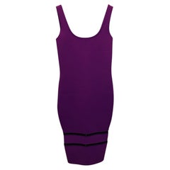 Vestido ajustado midi de Victoria Beckham en viscosa morada