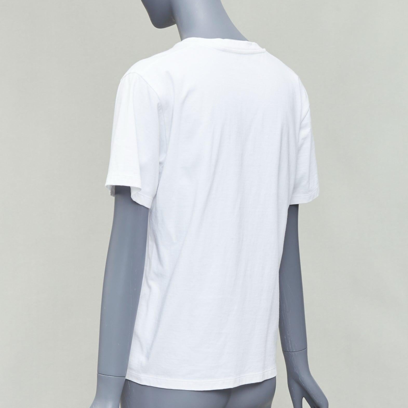 VICTORIA BECKHAM Minnie Mouse print white cotton tshirt UK2 XXS For Sale 1