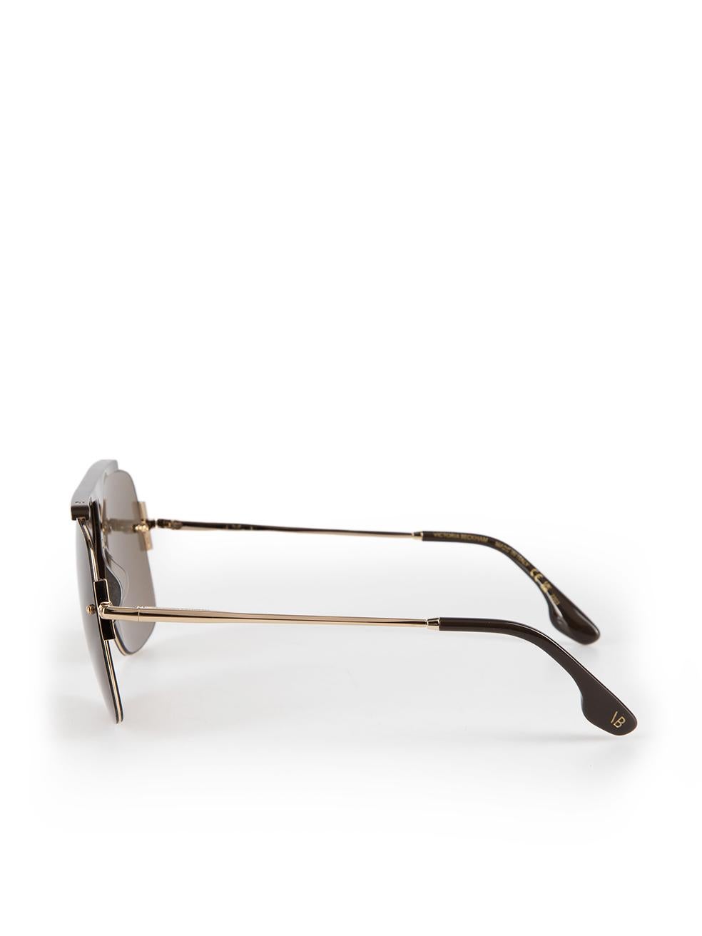 Victoria Beckham Mocha Navigator Frame Sunglasses For Sale 1