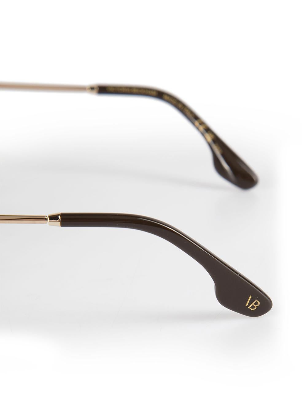 Victoria Beckham Mocha Navigator Frame Sunglasses For Sale 2