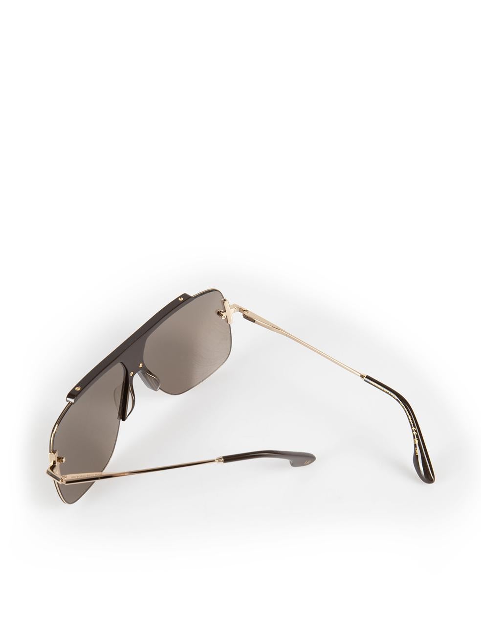 Victoria Beckham Mocha Navigator Frame Sunglasses For Sale 3