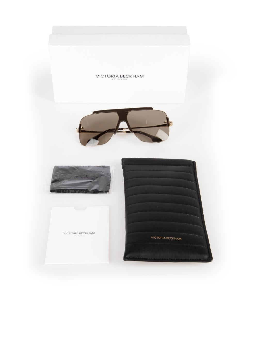 Victoria Beckham Mocha Navigator Sunglasses For Sale 4