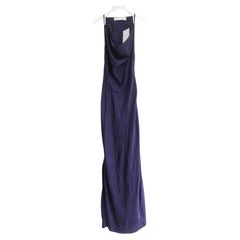 Victoria Beckham Myrtle Jacquard Drape Front Maxi Dress