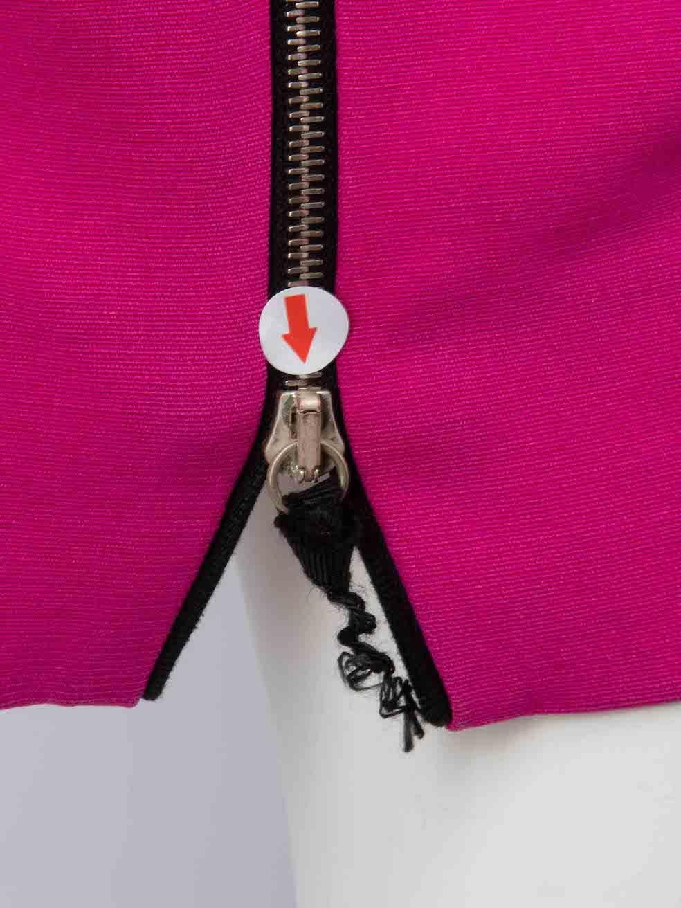 Victoria Beckham Pink Silk One Shoulder Midi Dress Size XS For Sale 3