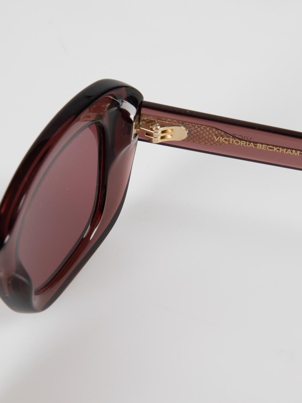 Victoria Beckham Purple Butterfly Sunglasses For Sale 2