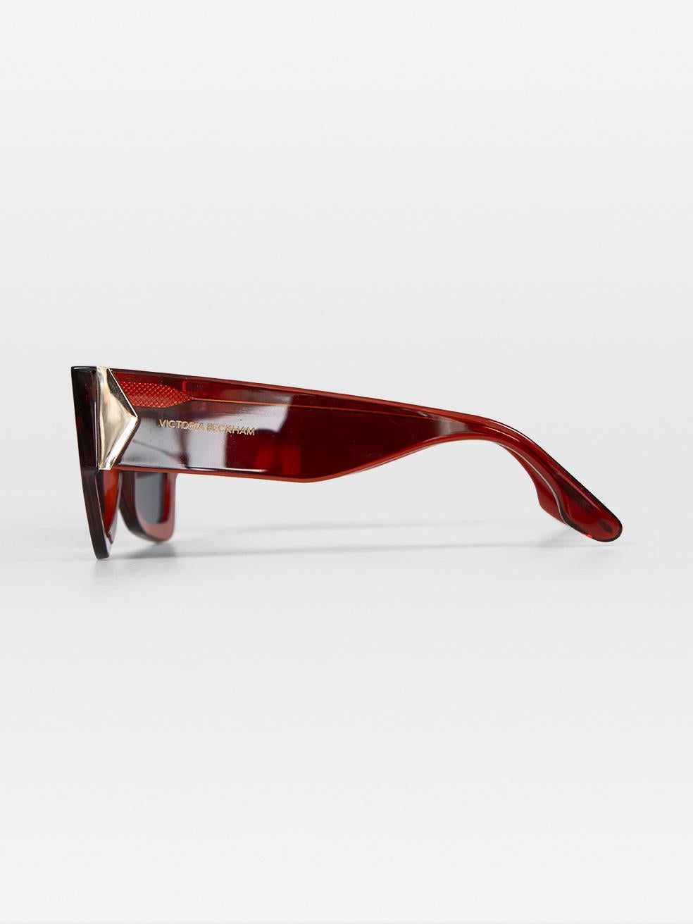 Women's Victoria Beckham Red Butterfly Blue Tinted Sunglasses For Sale