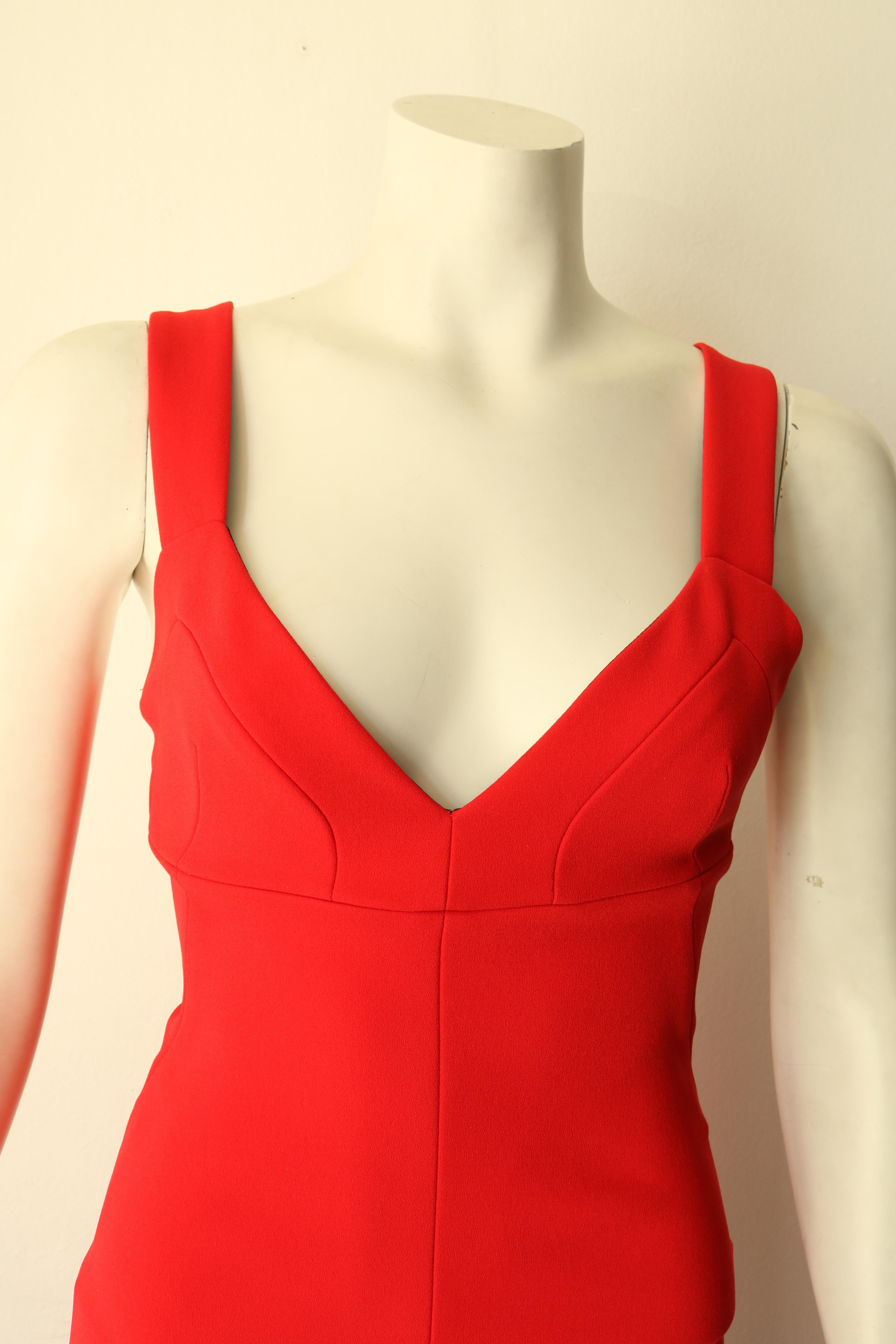 Amazing Red, Cocktail Victoria Beckham Dress with sweetheart neckline 
Tags still on, NBW
Retails over $2600 
Size 8 