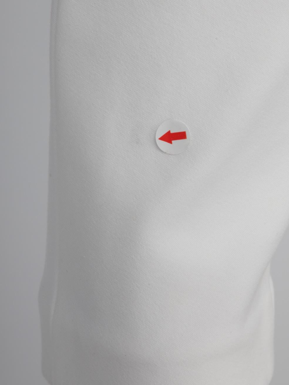 Victoria Beckham S/S 2015 White Midi V-Nick Dress Taglia S.I.V.A. in vendita 2