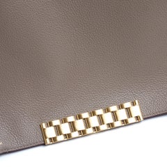 Victoria Beckham Bolso de hombro Sac étoupe Jumbo taupe Piel Maxi Chain Pouch