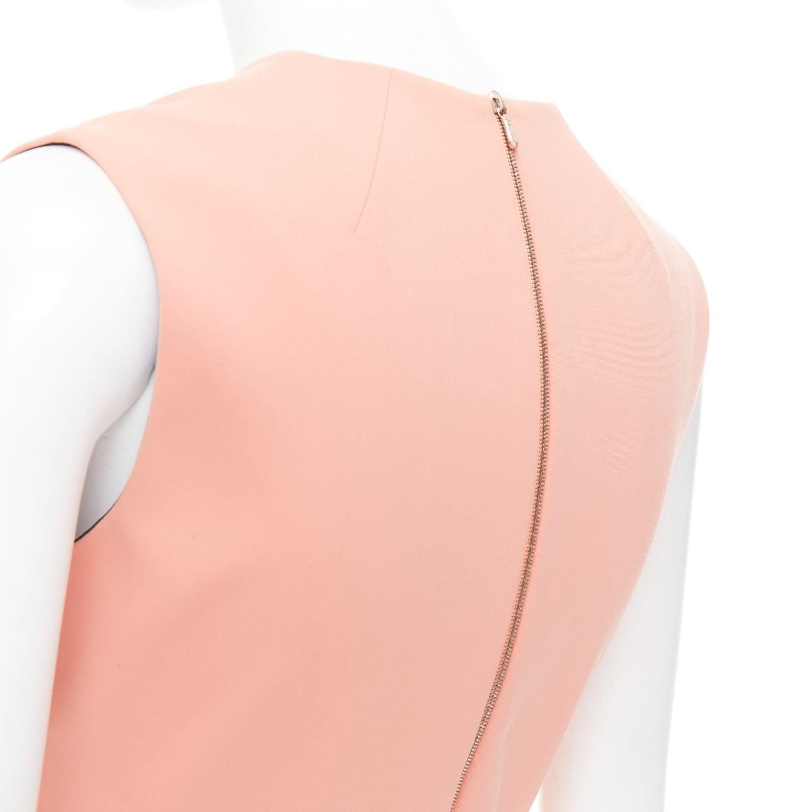 VICTORIA BECKHAM salmon pink cotton blend 2 way zip sheath dress UK10 M
Reference: GEGG/A00082
Brand: Victoria Beckham
Designer: Victoria Beckham
Material: Cotton, Blend
Color: Pink
Pattern: Solid
Closure: Zip
Lining: Black Fabric
Extra Details: 2