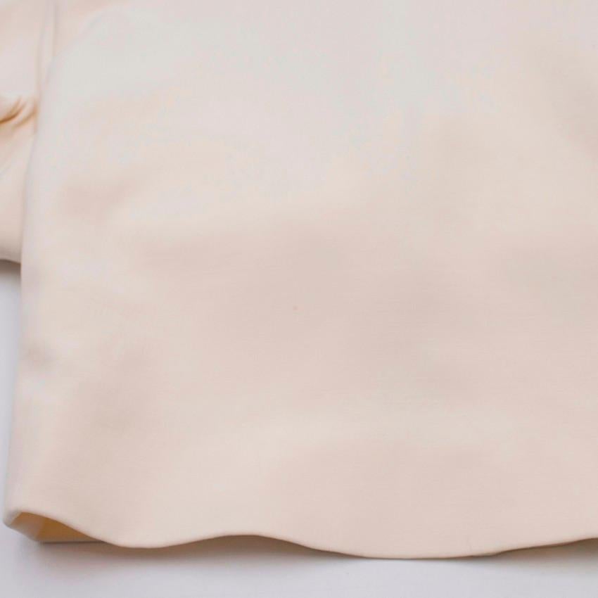 Women's Victoria Beckham Short Sleeve Silk-Wool Midi Dress US 8