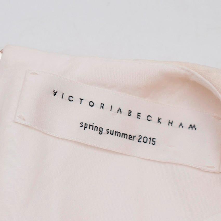 Victoria Beckham Short Sleeve Silk-Wool Midi Dress US 8 2
