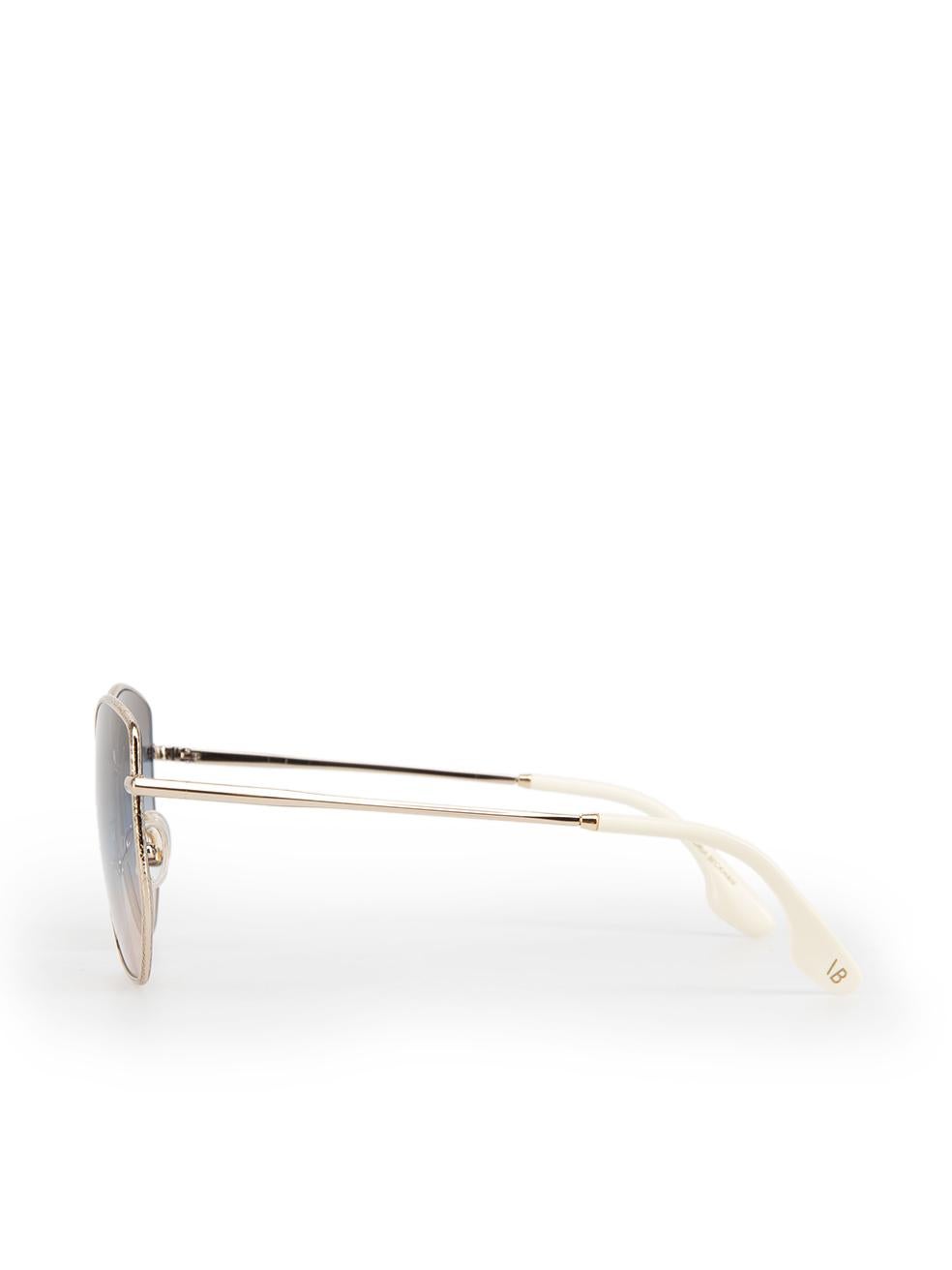 Women's Victoria Beckham Silver & Brown Blue Sunglasses