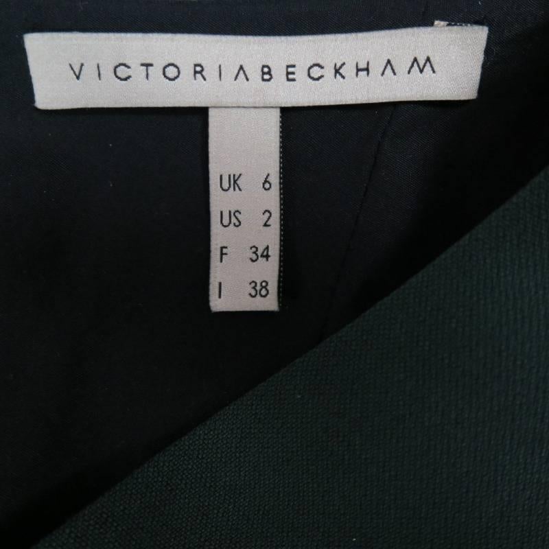 VICTORIA BECKHAM Dress - Fall 2012 Runway - Green, Black In New Condition In San Francisco, CA