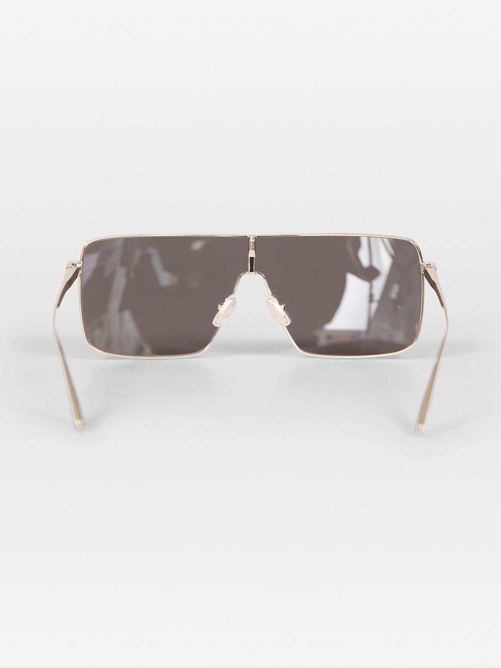 Women's Victoria Beckham Smoke Tinted Shield Sunglasses For Sale