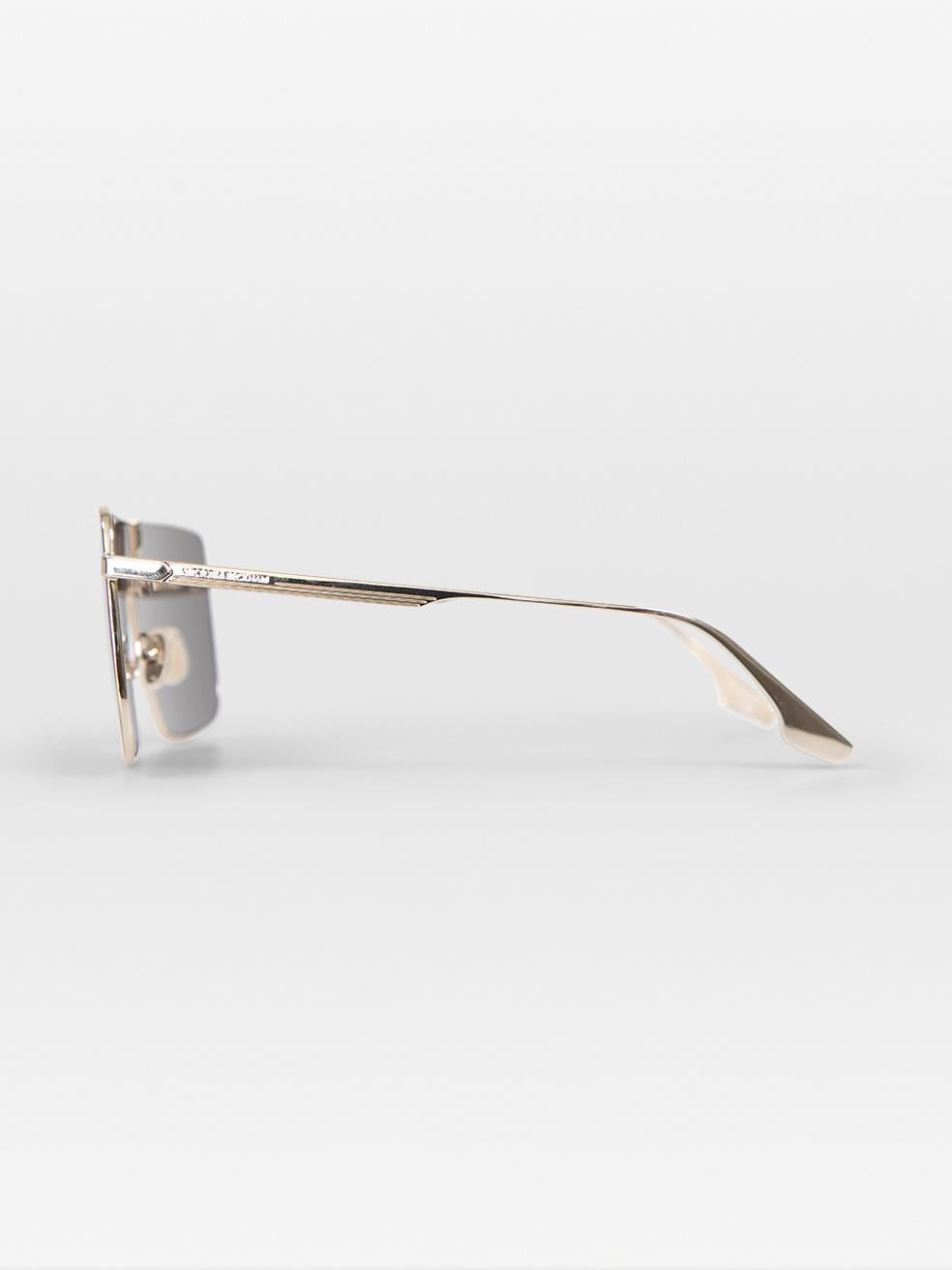 Victoria Beckham Smoke Tinted Shield Sunglasses For Sale 1