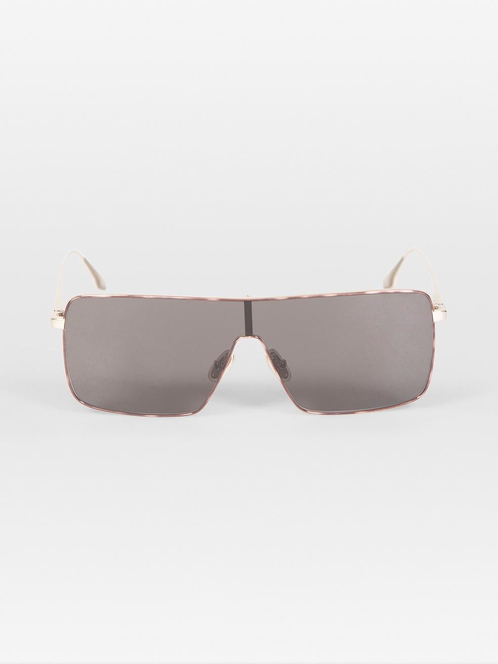 Victoria Beckham Smoke Tinted Shield Sunglasses For Sale