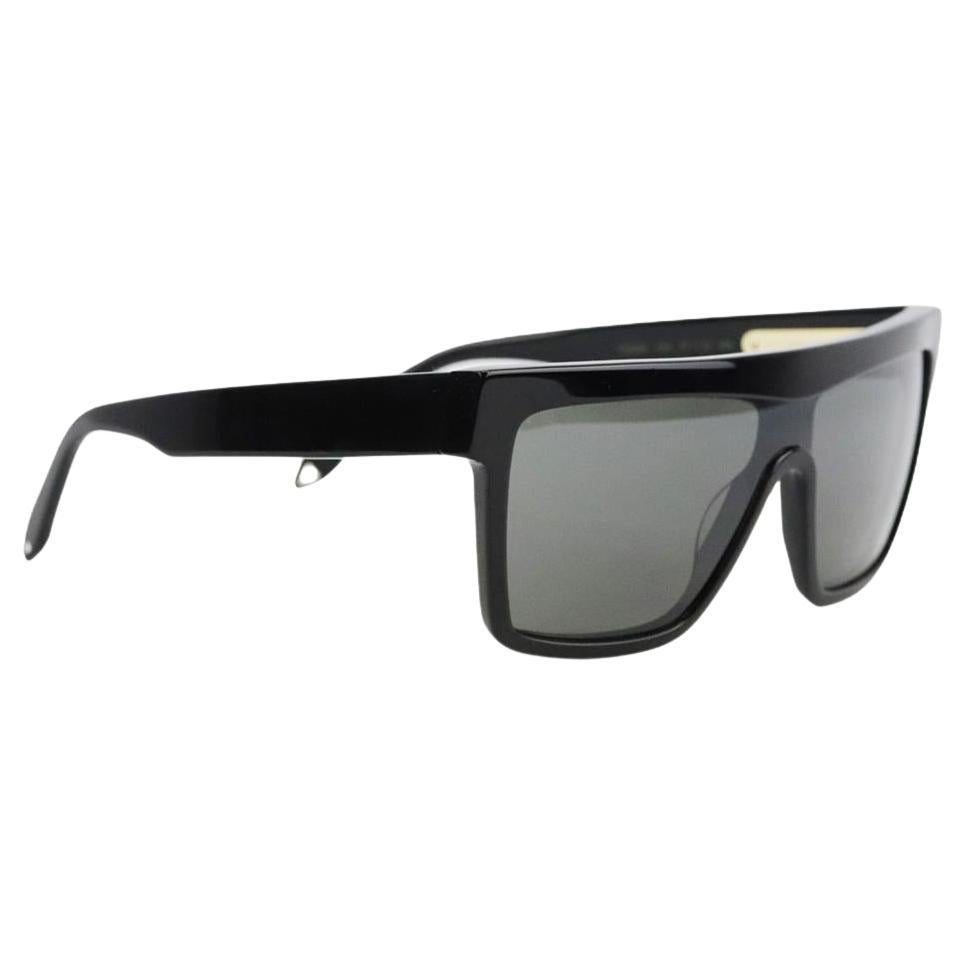 Victoria Beckham black sunglasses handmade in Italy with case at 1stDibs