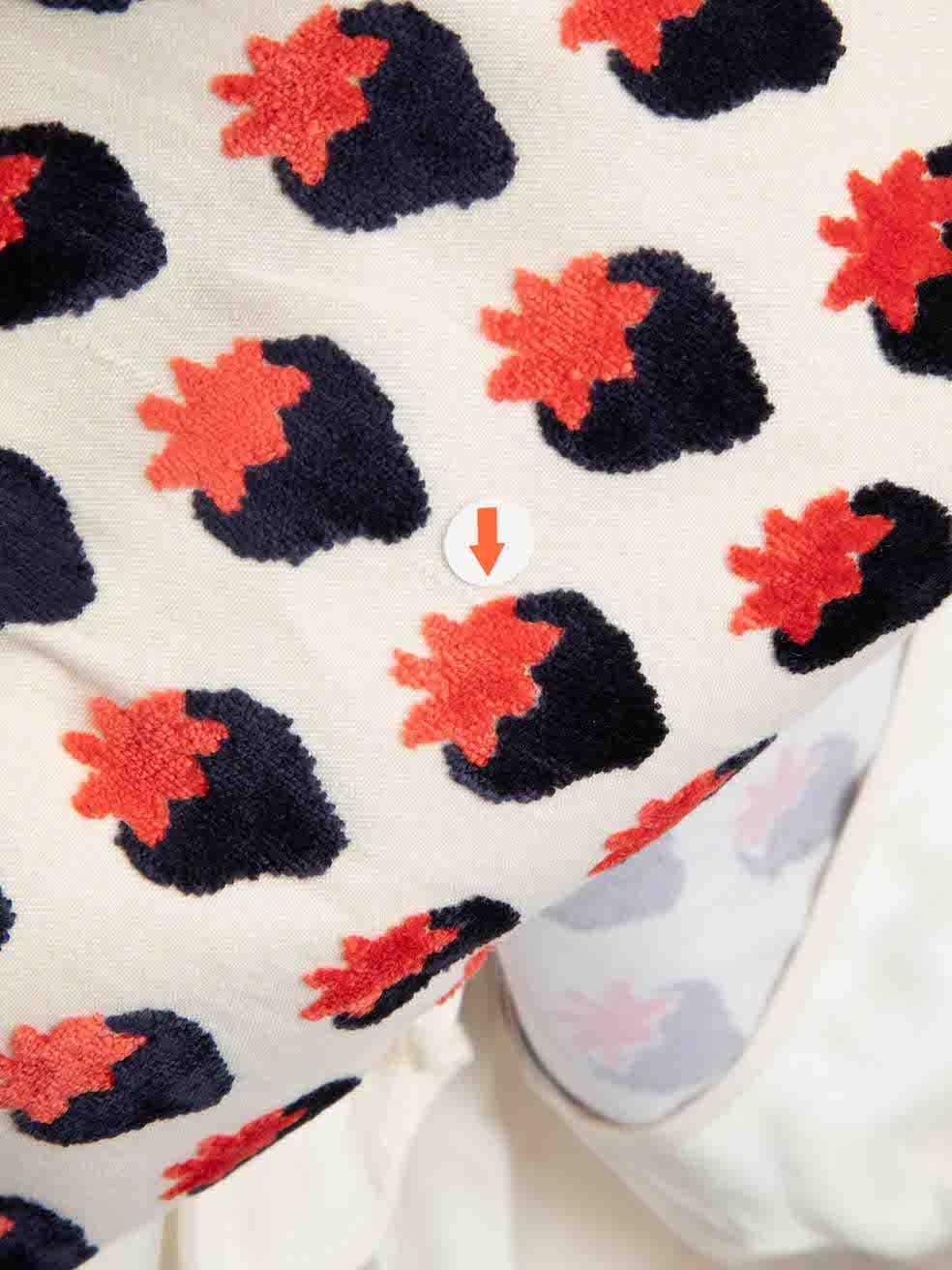 Women's Victoria Beckham Strawberry Pattern Mini Dress Size XS For Sale