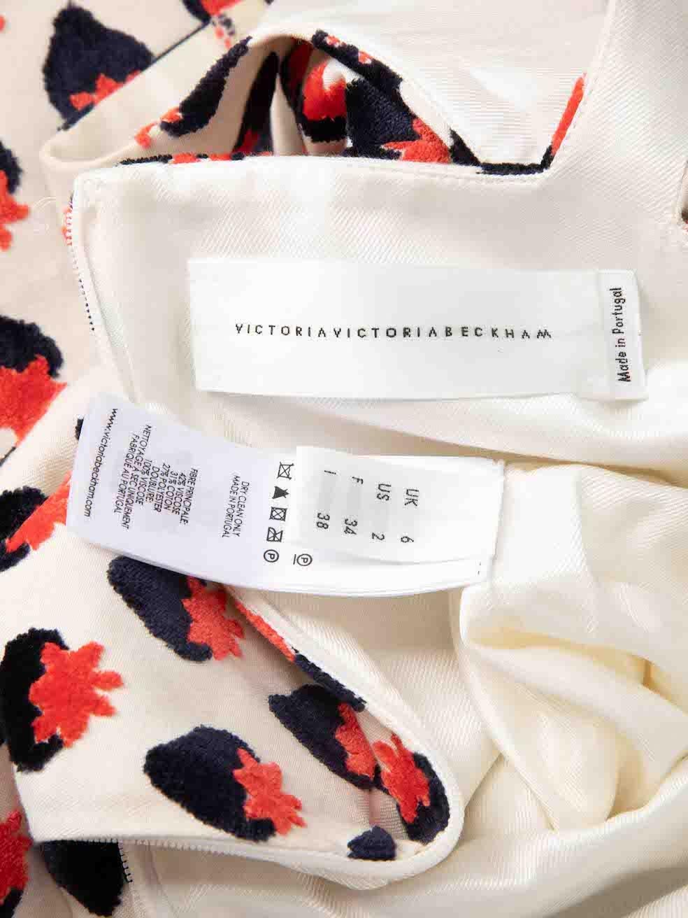 Victoria Beckham Strawberry Pattern Mini Dress Size XS For Sale 4