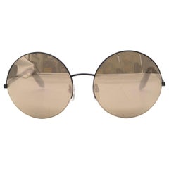 Victoria Beckham Supra Mirrored Round Sunglasses