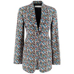 Victoria Beckham Tailored Micro Floral Print Blazer - Size US 4