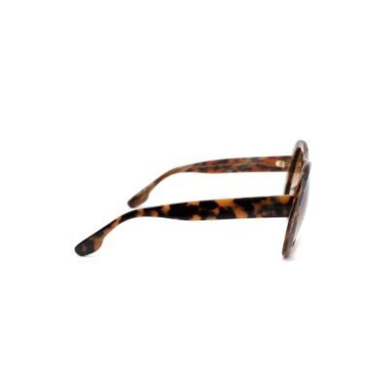 Victoria Beckham Tortoiseshell acetate oversize VB623S Sunglasses For Sale 5