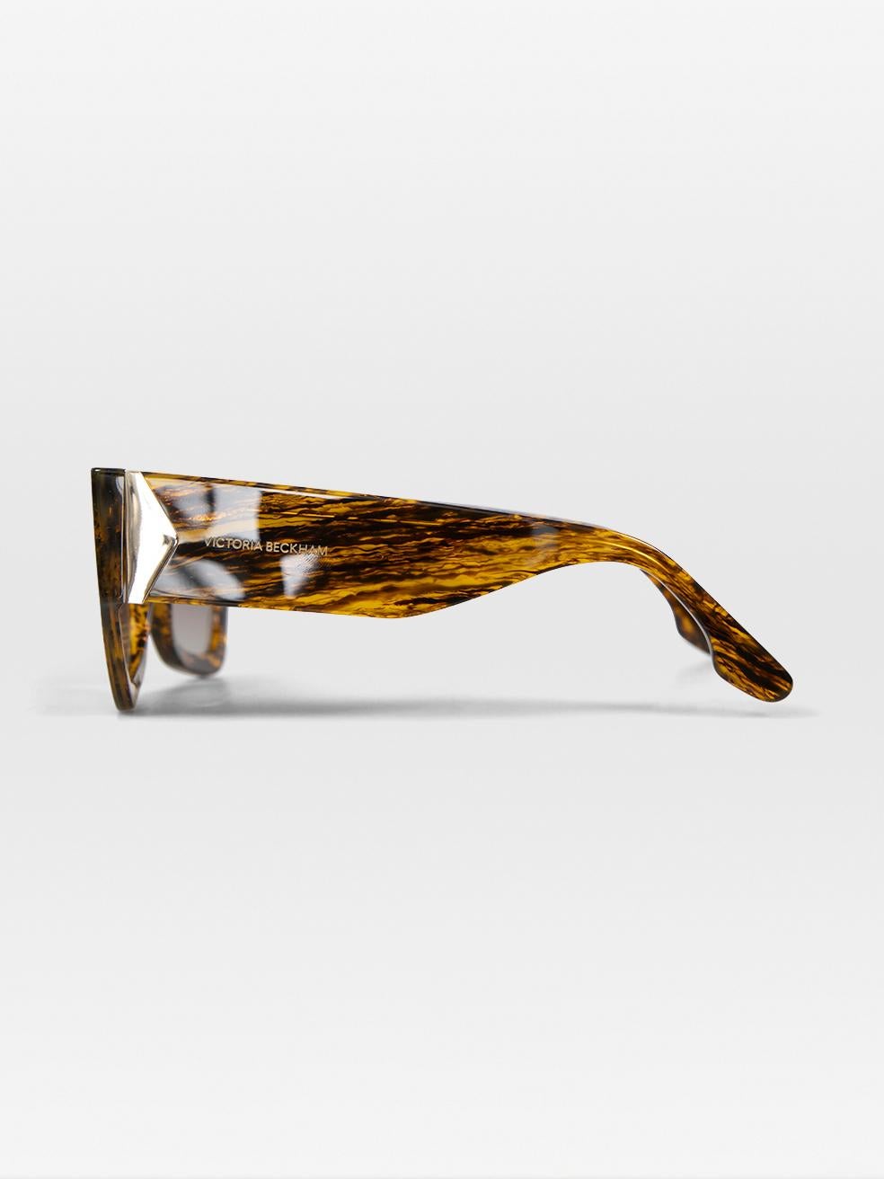 Victoria Beckham Translucent Horn Butterfly Sunglasses For Sale 1