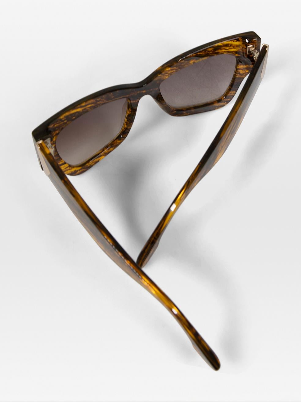 Victoria Beckham Translucent Horn Butterfly Sunglasses For Sale 3