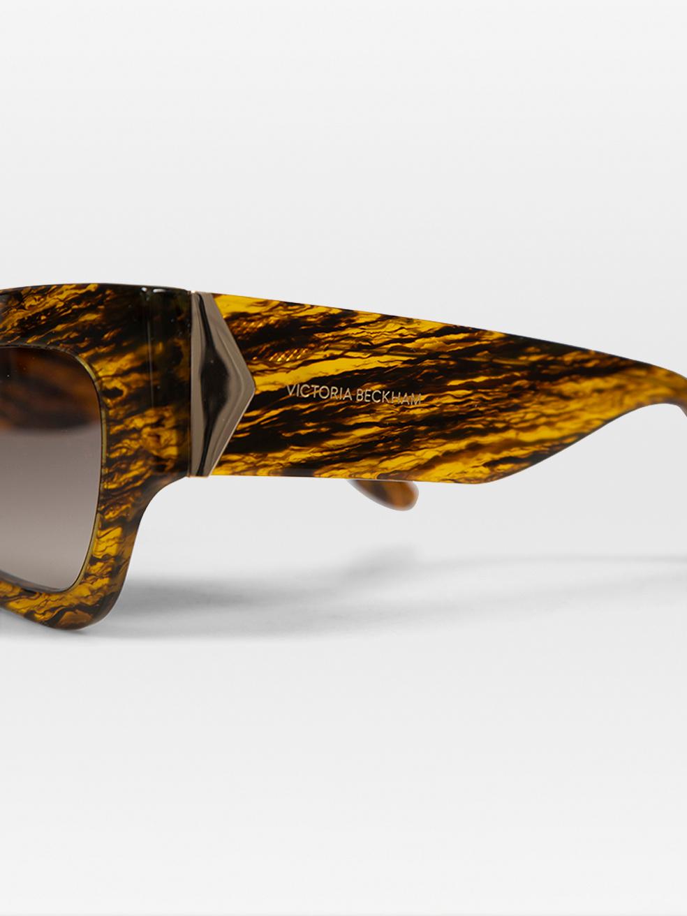 Victoria Beckham Translucent Horn Butterfly Sunglasses For Sale 4