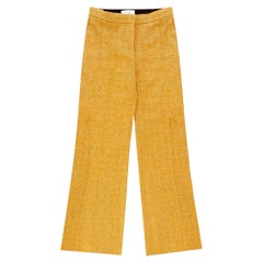 Victoria Beckham Tweed Straight-Leg Trousers