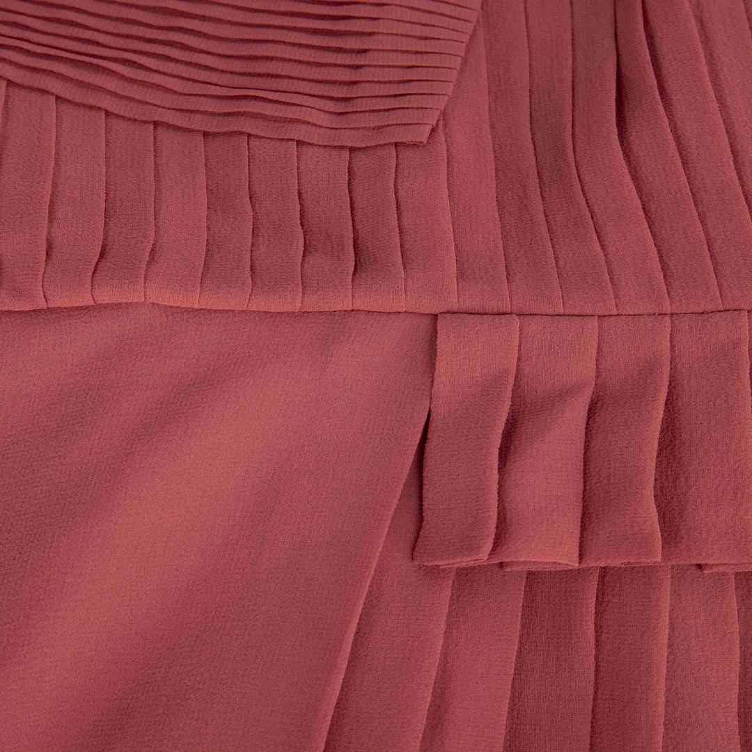 Victoria Beckham Victoria Victoria Beckham Pink Pleated Panel Dress Size L In Good Condition For Sale In London, GB