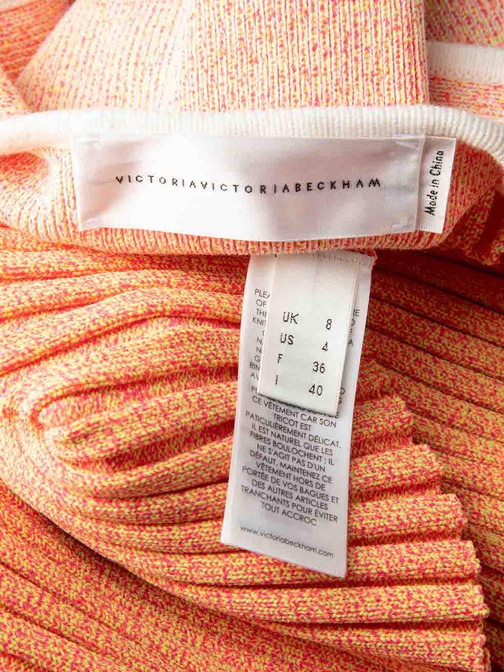 Victoria Beckham Victoria Beckham Robe en tricot côtelé à motif rayé Taille S Pour femmes en vente
