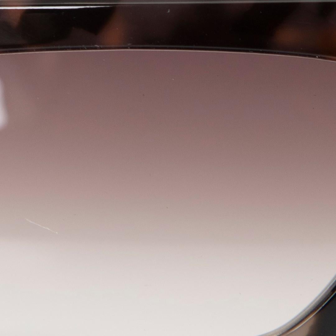 Victoria Beckham Vintage Grey Havana Square Sunglasses For Sale 2