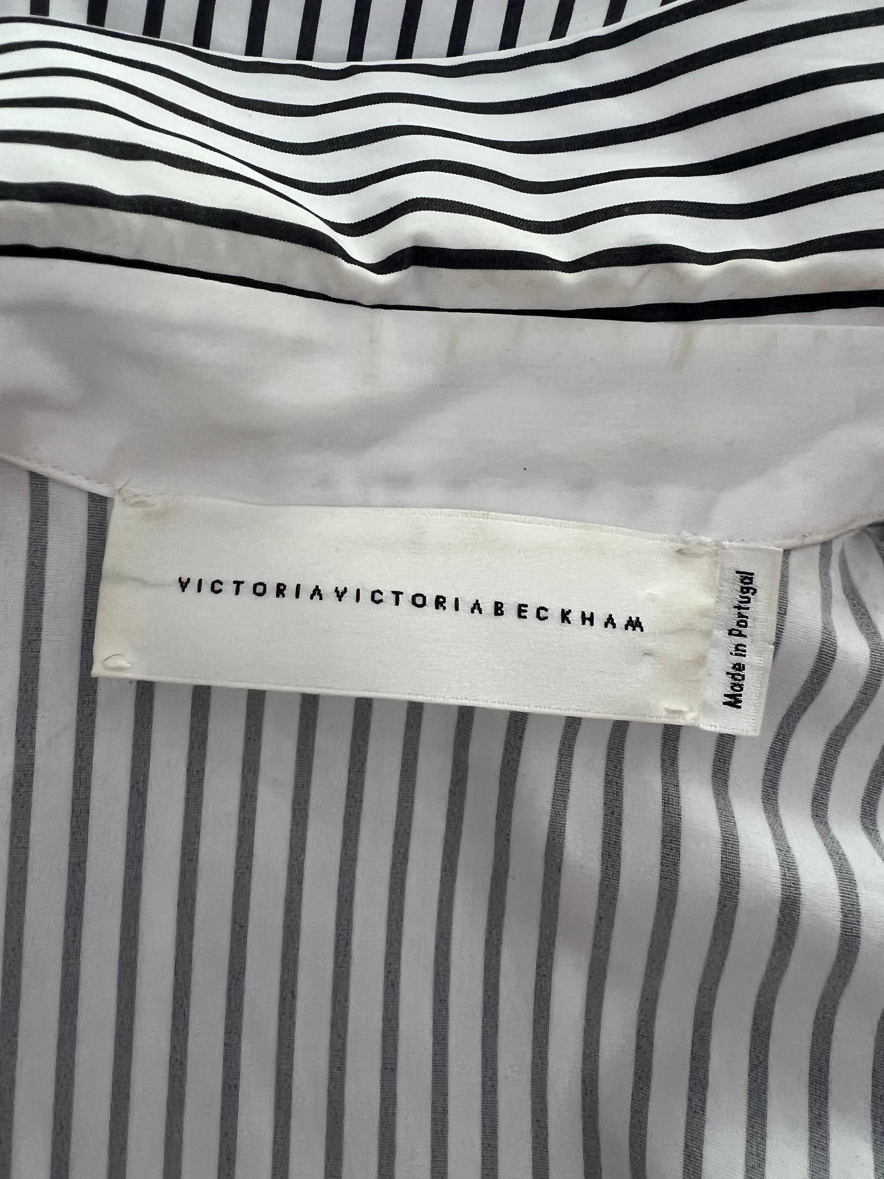 Victoria Beckham White and Black Mini Dress, Size 6 For Sale 4