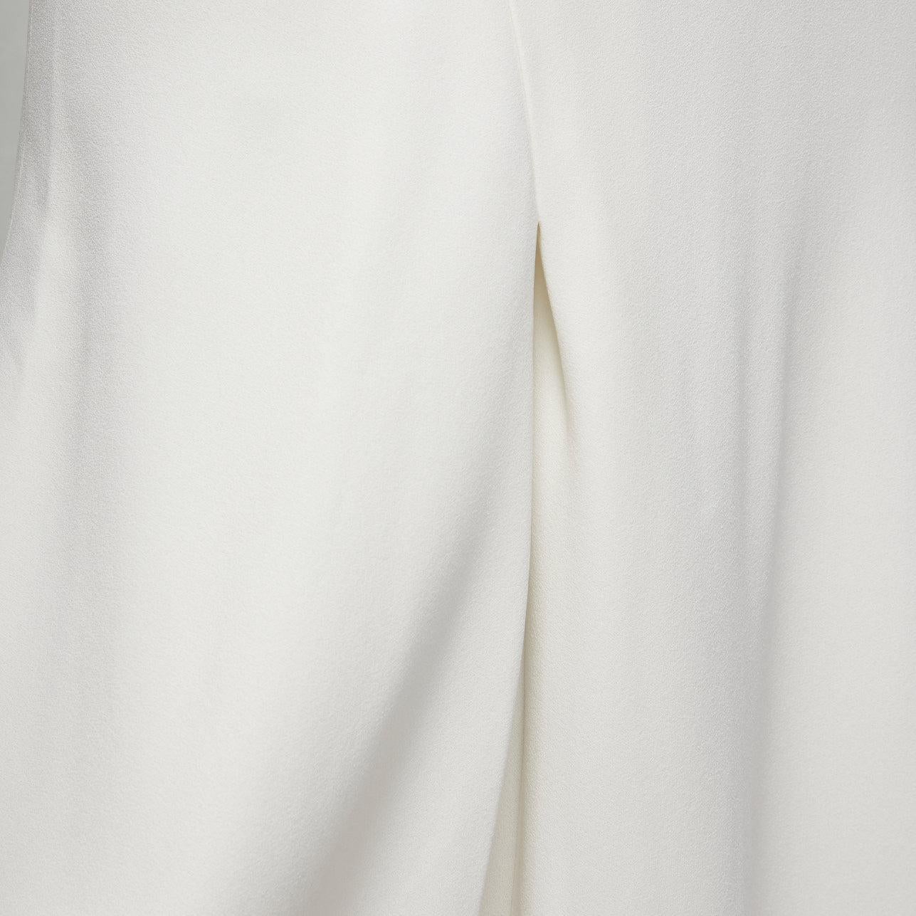 VICTORIA BECKHAM white asymmetric straps bias cut A-line knee dress UK8 S For Sale 2