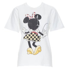 VICTORIA BECKHAM camiseta blanca de manga corta con estampado Disney Minnie Mouse US2