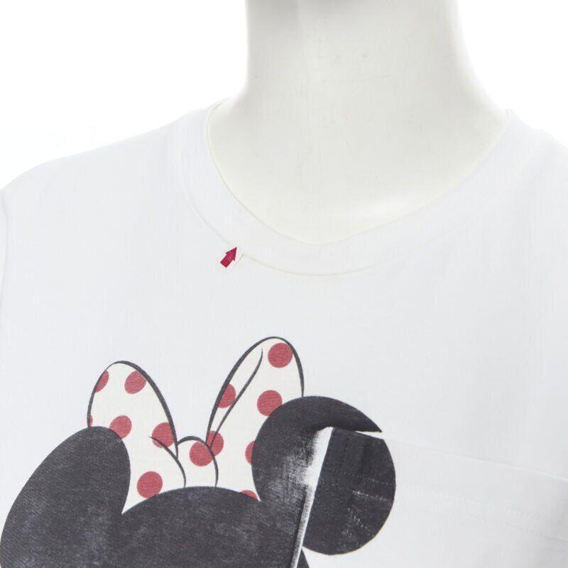 VICTORIA BECKHAM camiseta blanca de manga corta con estampado Disney Minnie Mouse US2 en venta 2