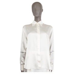 VICTORIA BECKHAM weißes SATIN Button Up Shirt S