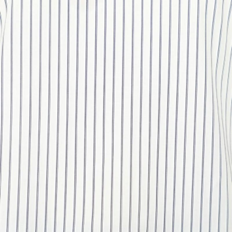 Victoria Beckham - Haut en coton rayé blanc L Pour femmes en vente