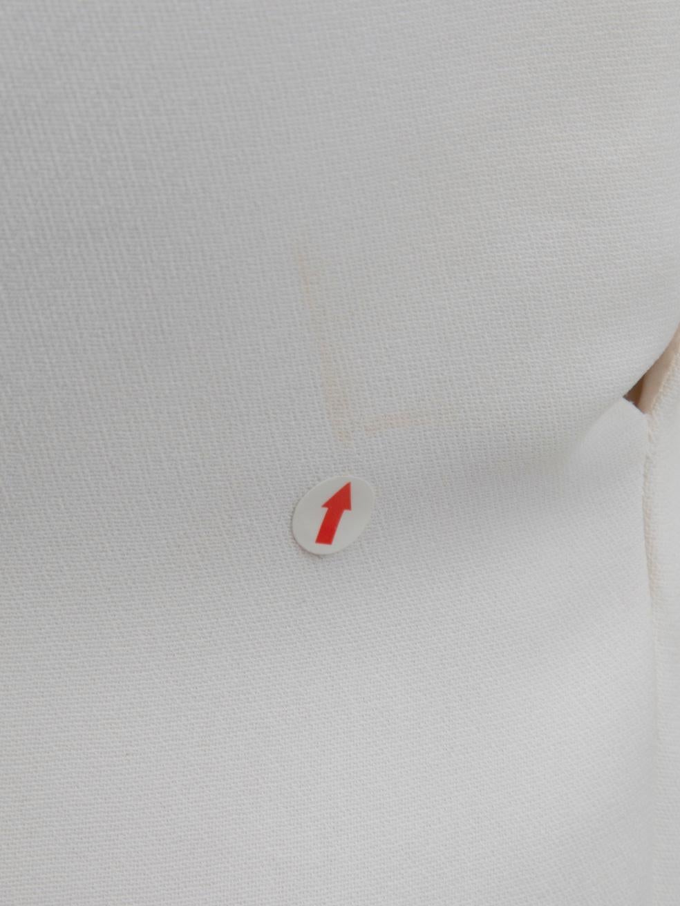 Victoria Beckham White Twisted Cut Out Dress Size XS For Sale 2