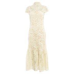 Used Victoria Beckham Women's Open Back Lace Dress