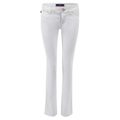 Victoria Beckham Women's White Denim Skinny Jeans