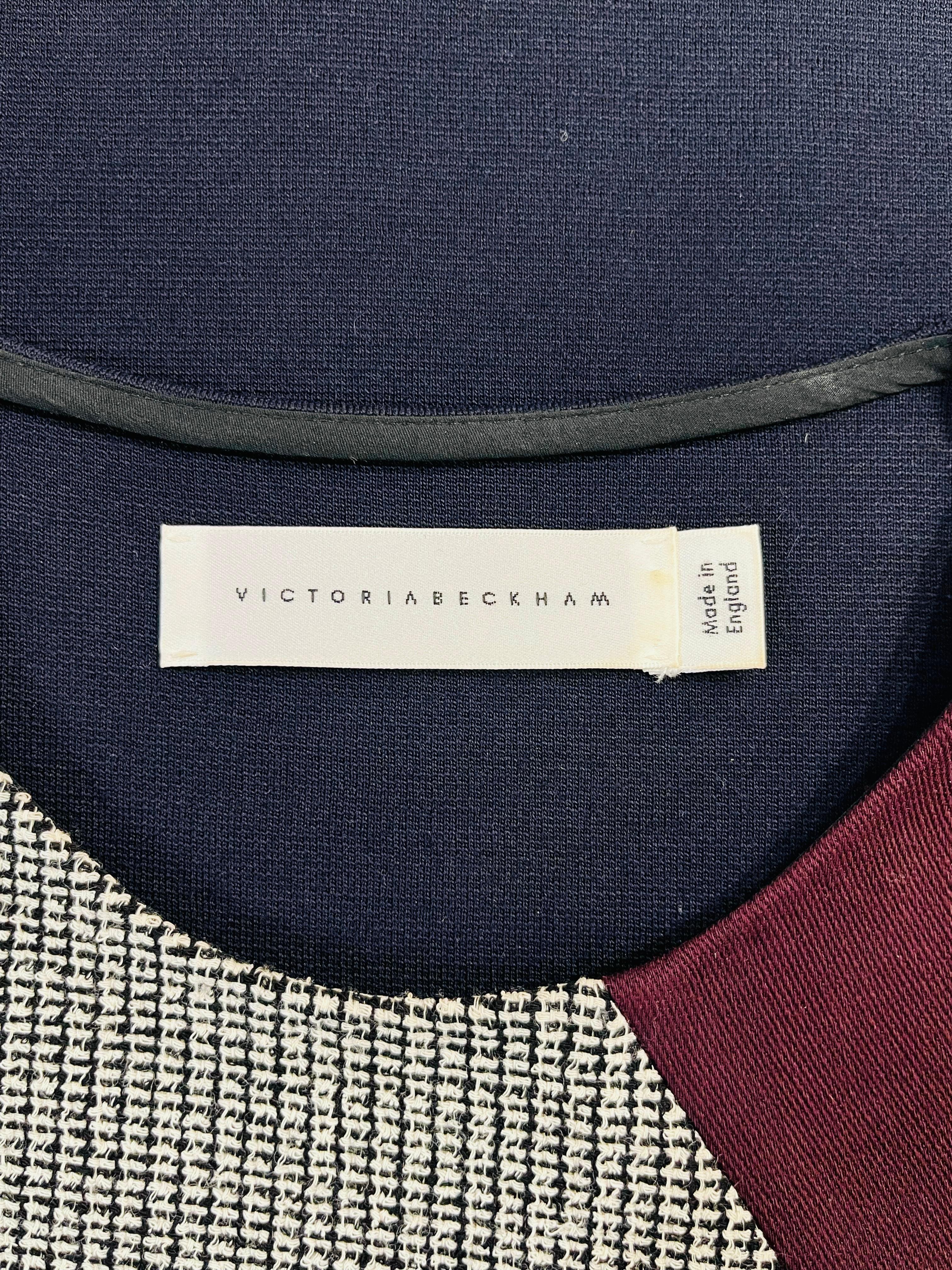 Victoria Beckham Wool Blend Panelled Top For Sale 1